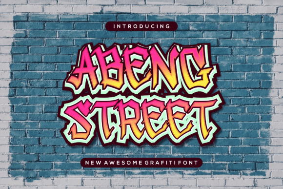 Abeng Street Font: Testing Graffiti Style in Branding