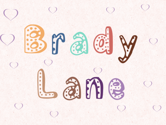 Brady Lane Font: A Handwritten Display Typeface for Branding