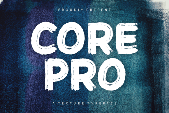 Core Pro Font: Grungy Display Type for Makers