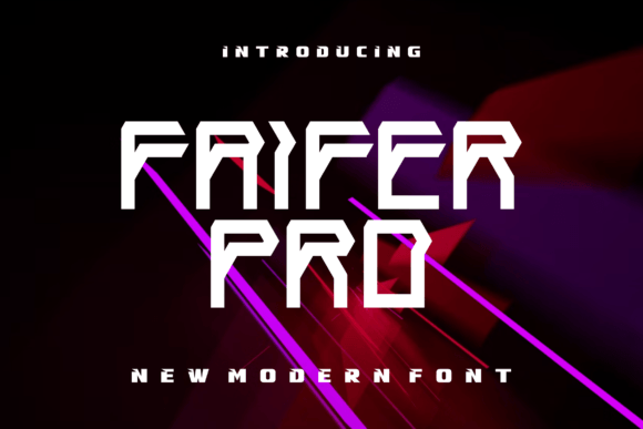 Faifer Pro Font: A Futuristic Display Typeface for Branding