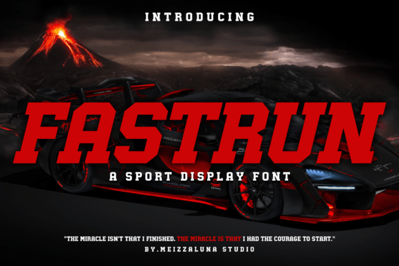 Fastrun Font: Bold Display Type for Impactful Marketing