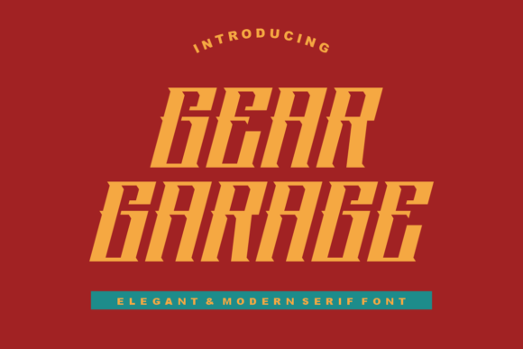 Gear Garage Font: A Modern Display Typeface for Branding