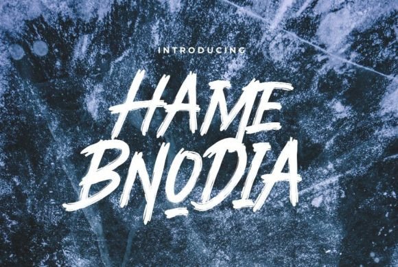 Hame Bnodia Font: Modern Brush Style for Makers