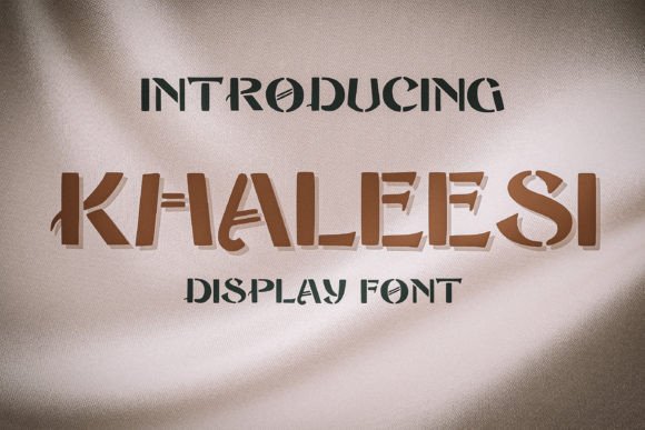 Khaleesi Font: Bold Stencil Typography for Editorial Design