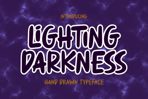 Lighting Darkness Font for Editorial Design