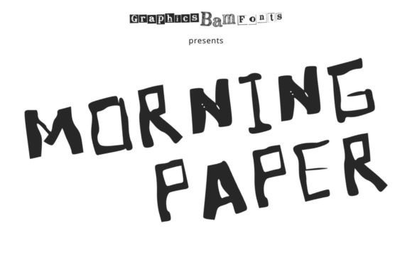 Morning Paper Font: A Textured Display Typeface for Branding