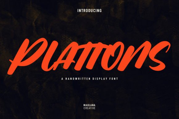 Plattons Font: Elevating Campaign Visuals with Handwritten Display Type