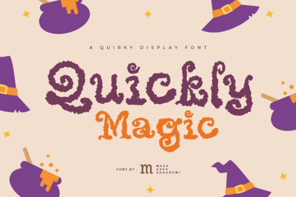 Quickly Magic Font for Spooky Crafts and Displays
