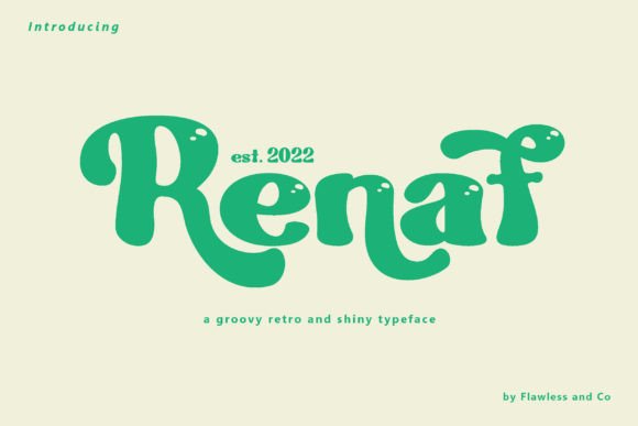 Renaf Font: Testing a Retro Display Typeface for Branding