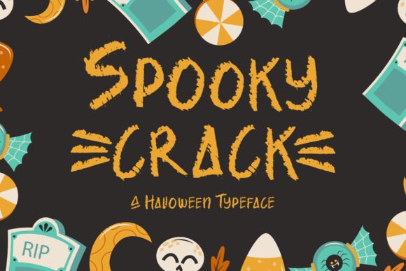 Spooky Crack Font: A Display Typeface for Halloween Campaigns