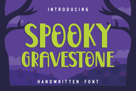 Spooky Gravestone Font: Playful Branding for Small Business