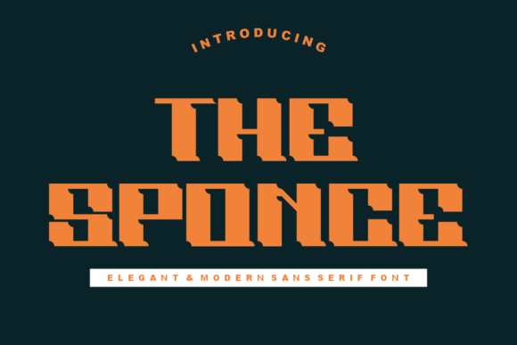 The Sponce Font: Bold Display Type for Editorial Design